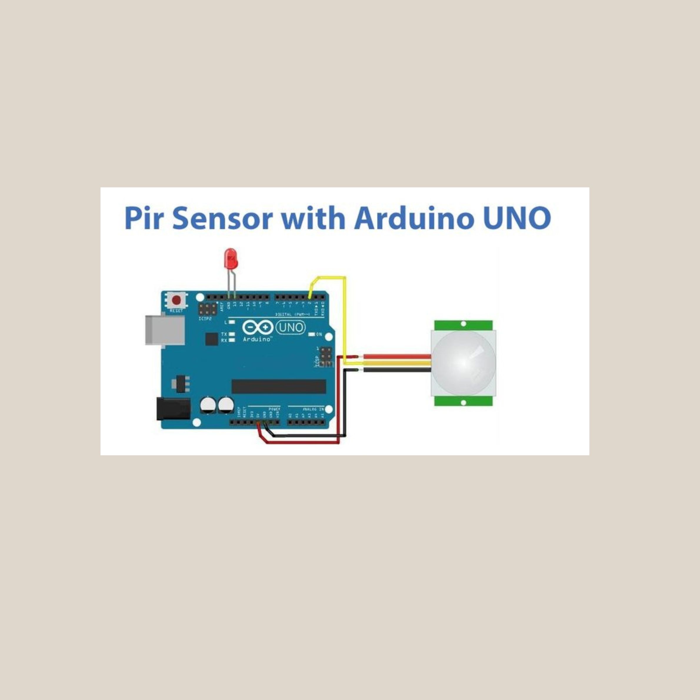 Movement Detection Using PIR Sensor and Arduino
